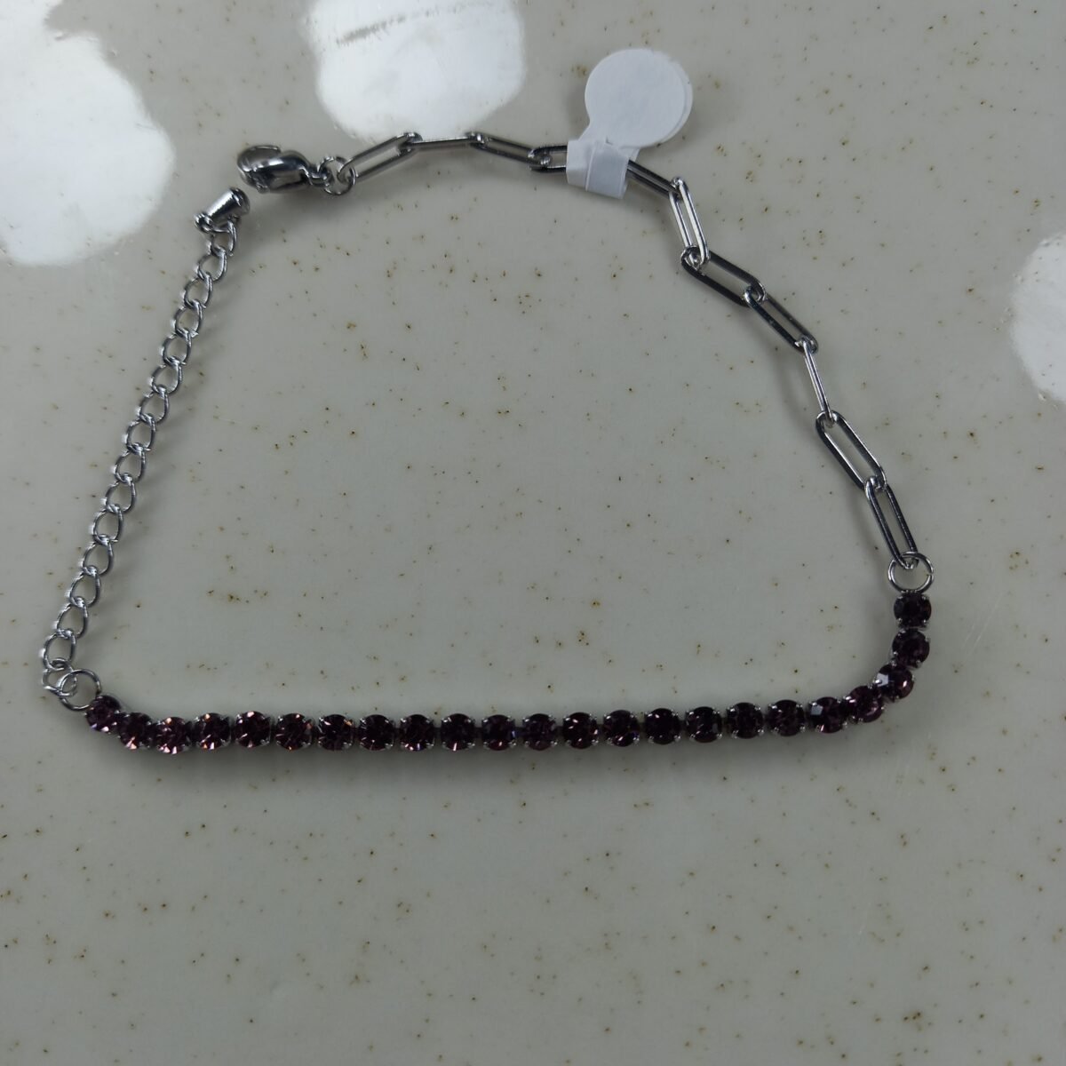 Pulsera full cubics violeta. - Imagen 3