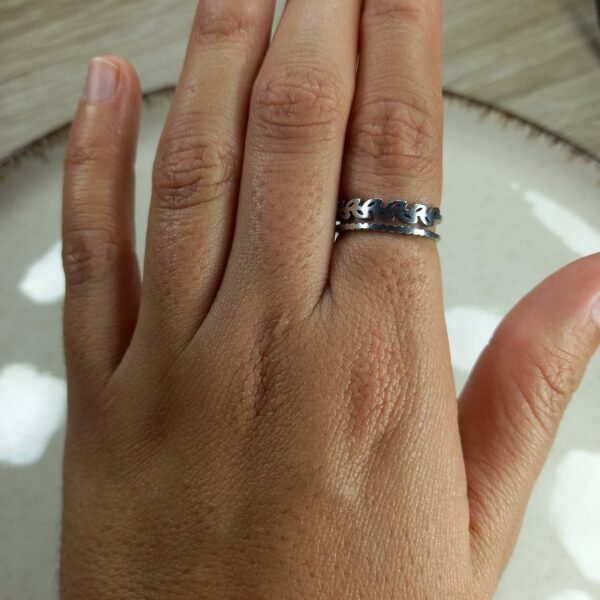Anillo doble - Laurel chico.