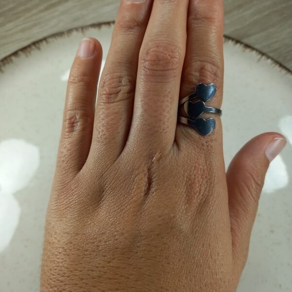Anillo - Triple corazon.