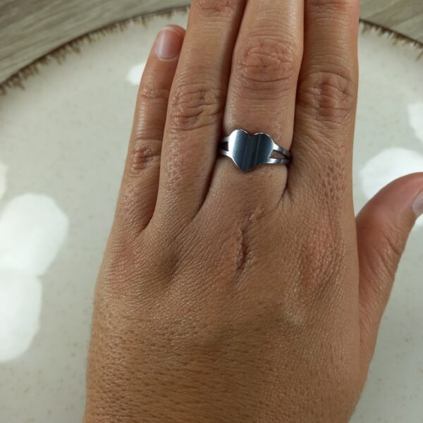 Anillo  Corazón Liso