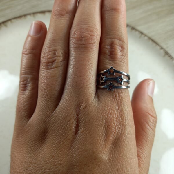 Anillos - Tres lineas estrellas