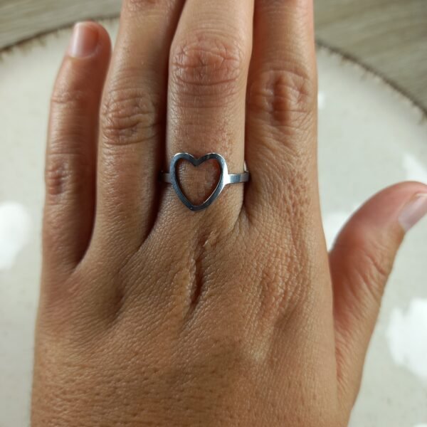 Anillo - Calado grande corazon.