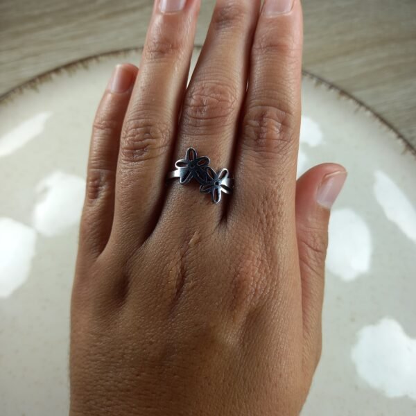 Anillo Doble Flor.