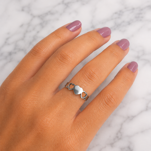 Anillo Corazones