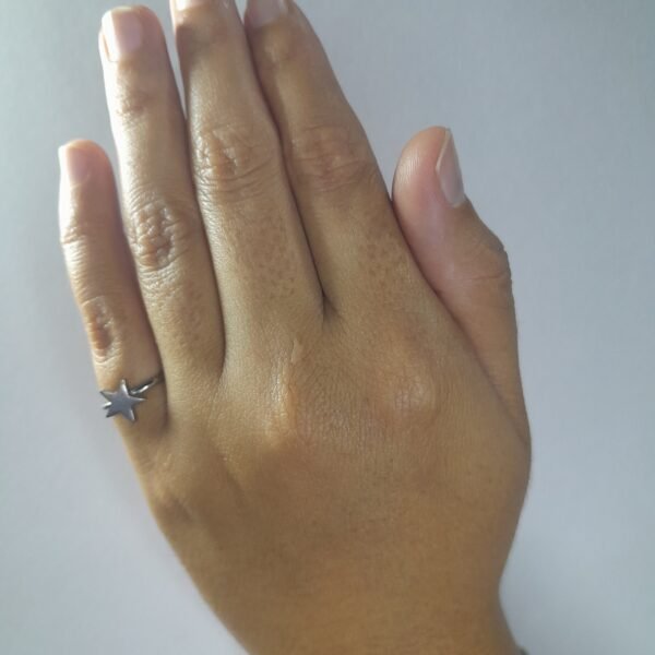 Anillo Aplique Estrella - Midi