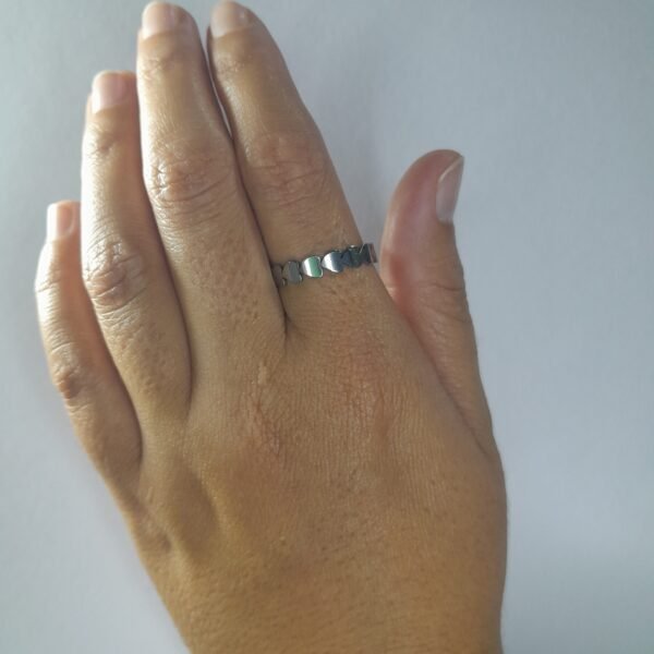 Anillo Corazón Continuo Chico Liso