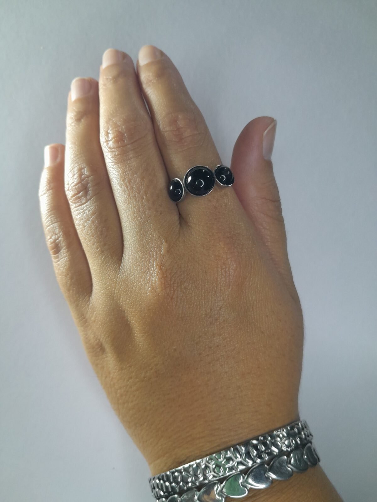 Anillo Indiara - Negro