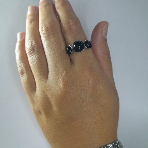 Anillo Indiara - Negro