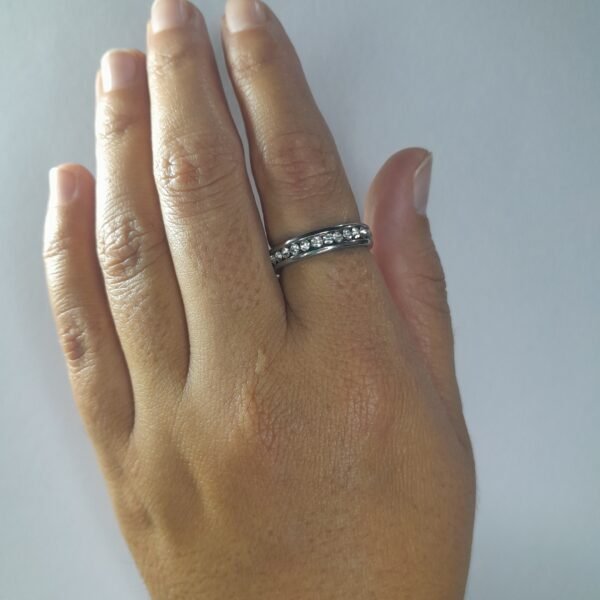 Anillo Strass Sin Fin Con Borde