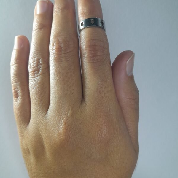 Anillo Ancho Estrella - Midi
