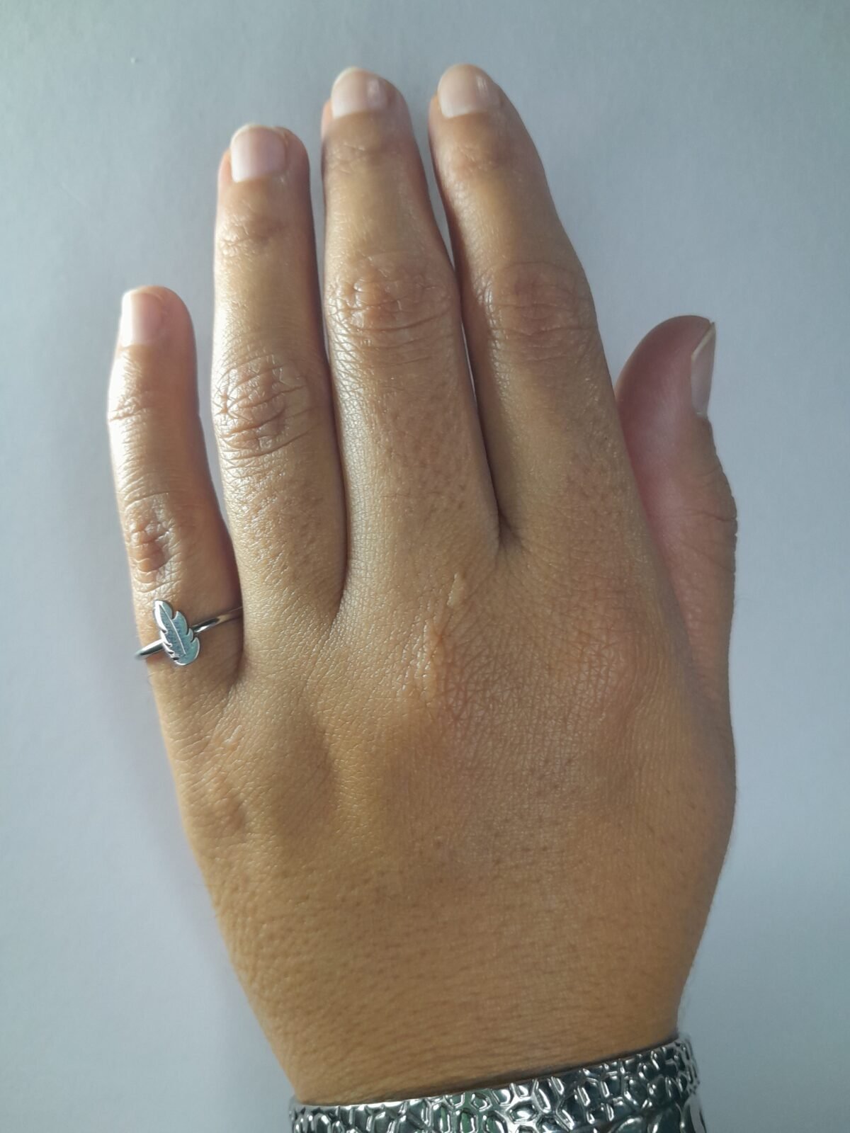 Anillo Aplique Pluma - Midi