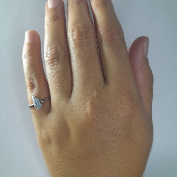 Anillo Aplique Pluma - Midi