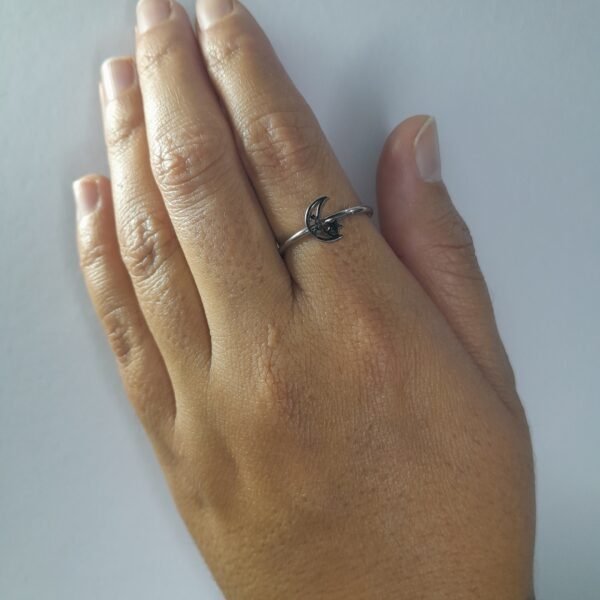 Anillo Aplique Luna - Estrella