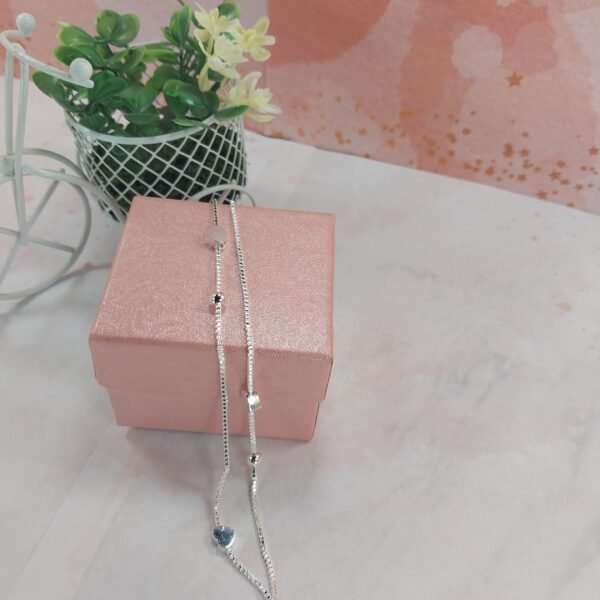 Pulsera doble veneciana + Bolitas + Corazones