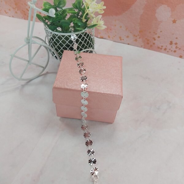 Pulsera Dije Círculos con Trama