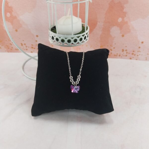 Collar Mariposita Fucsia