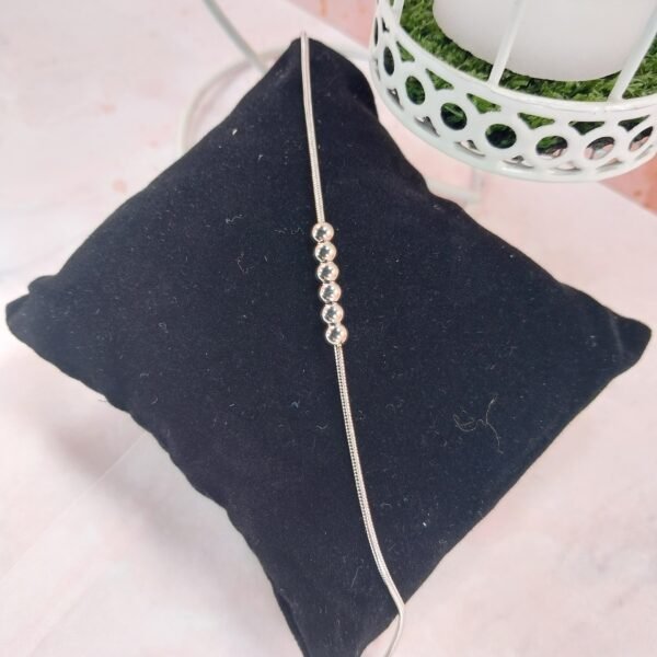 Pulsera cola De Ratón Con Bolitas