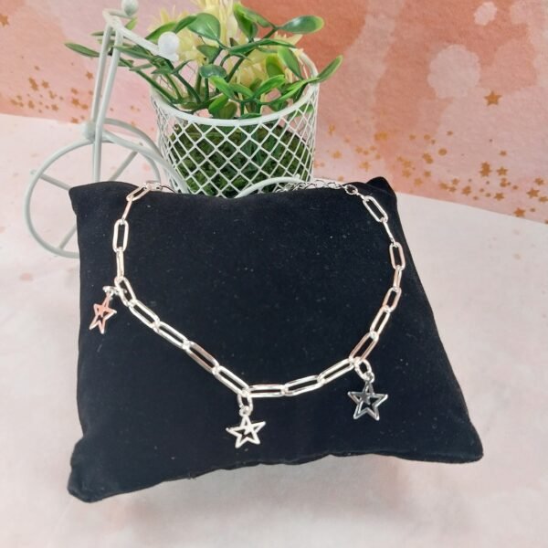 Pulsera Forzada Redonda chata - estrellas