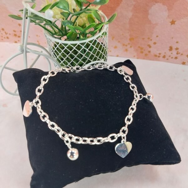 Pulsera Edem Con Bolitas + Corazón