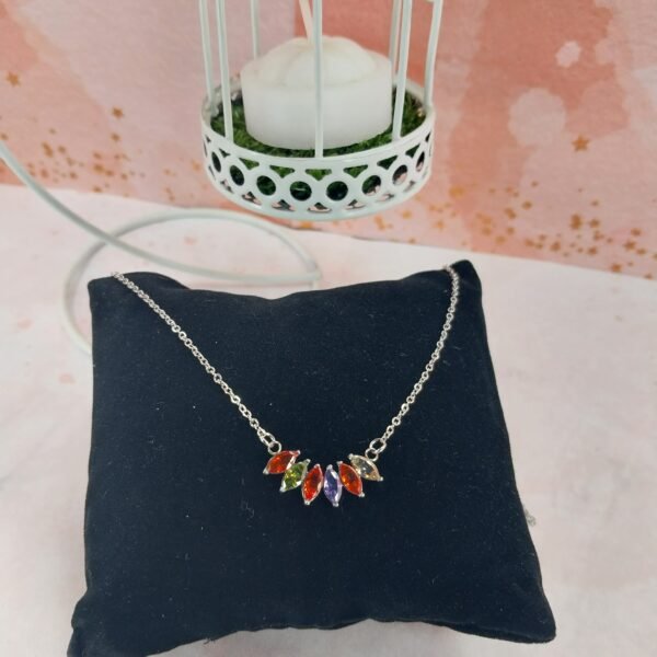 Collar Mohre Piedras Coloridas