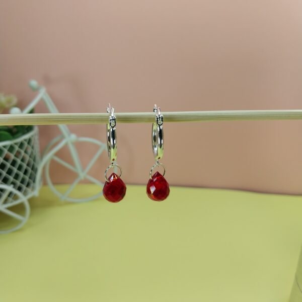 Argollas Marey - Gota piedra Roja