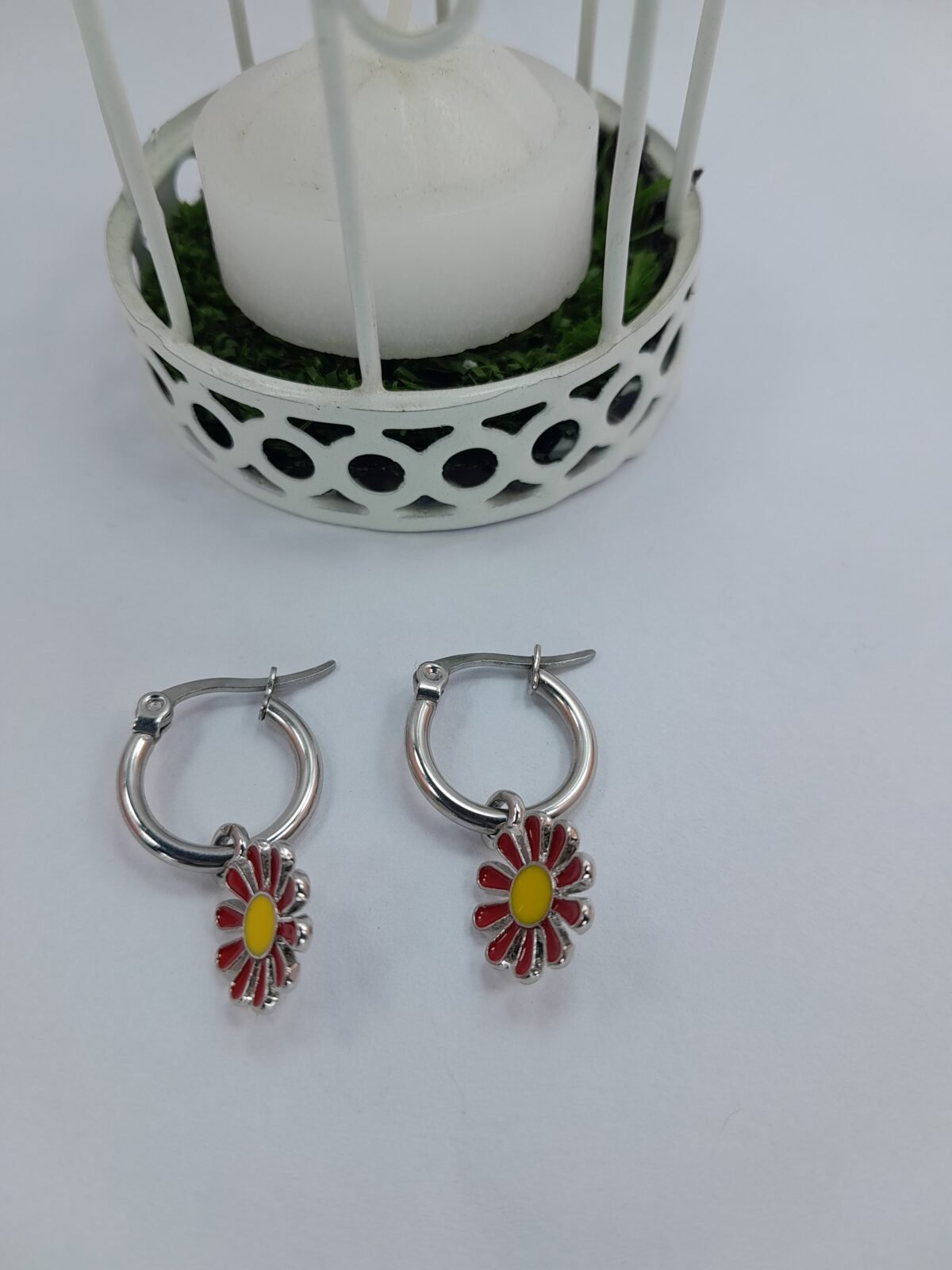 Argolla mini margarita - roja