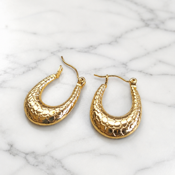 Argollas Doradas Serpe