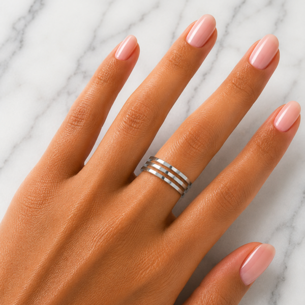 Anillo - Midi Tres líneas.