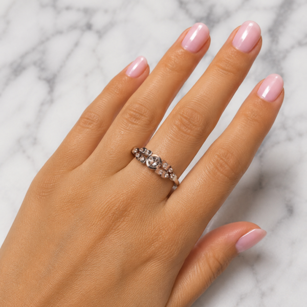 Anillo Strass con Hojas