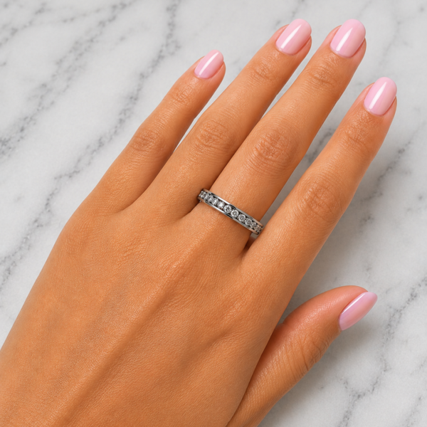 Anillo Strass Sin Fin Con Borde